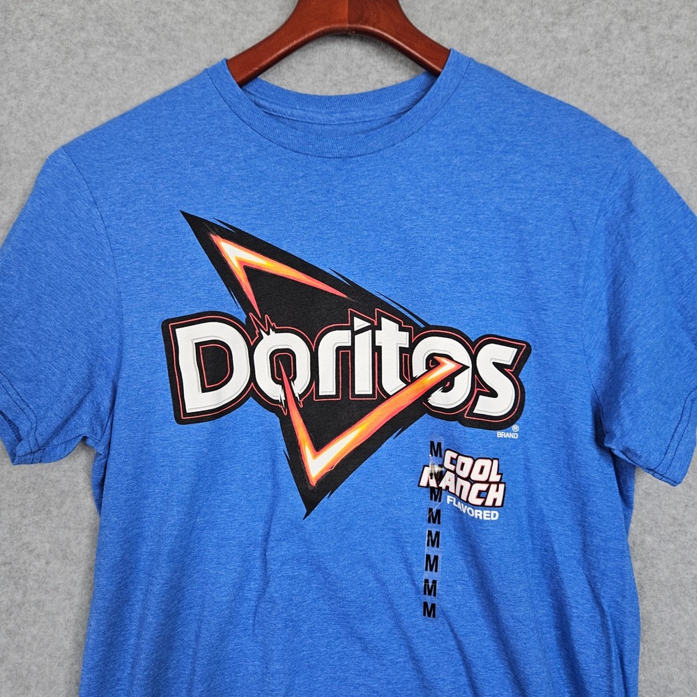 Doritos Cool Ranch Graphic T-Shirt Mens Medium Blue Short Sleeve New